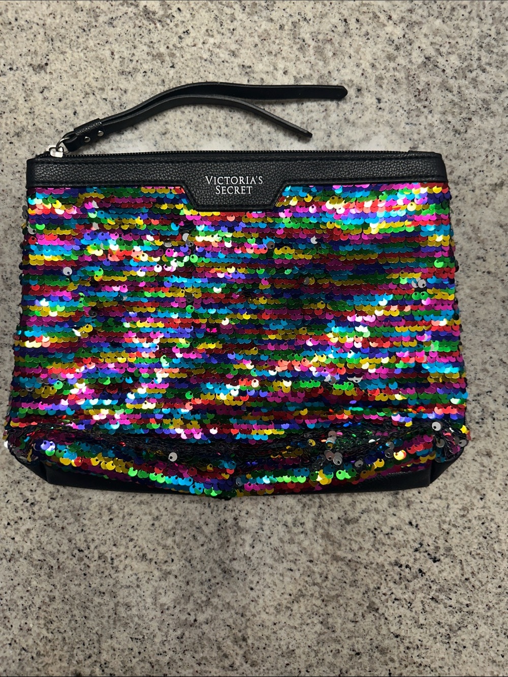 Victoria's Secret Rainbow Sequin Wristlet